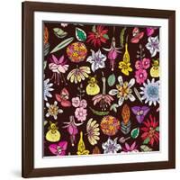Flowers, Mix Flowers Color-Belen Mena-Framed Giclee Print