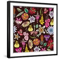 Flowers, Mix Flowers Color-Belen Mena-Framed Giclee Print