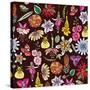 Flowers, Mix Flowers Color-Belen Mena-Stretched Canvas