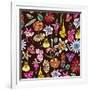 Flowers, Mix Flowers Color-Belen Mena-Framed Giclee Print