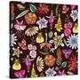 Flowers, Mix Flowers Color-Belen Mena-Stretched Canvas