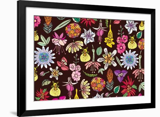 Flowers, Mix Flowers-Belen Mena-Framed Giclee Print