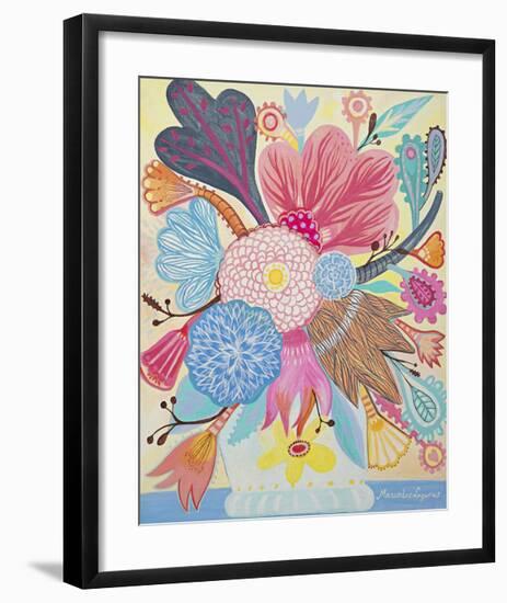 Flowers n. 1-Mercedes Lagunas-Framed Giclee Print