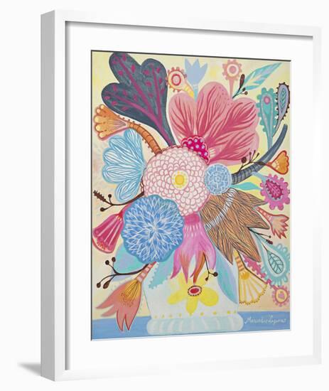 Flowers n. 1-Mercedes Lagunas-Framed Giclee Print