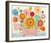 Flowers n. 4-Mercedes Lagunas-Framed Art Print