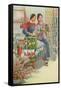 "Flowers of Friendship", Propaganda Poster from the Chinese Cultural Revolution, 1970-null-Framed Stretched Canvas