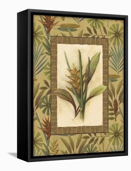 Flowers of Paradise 2 - Gold-Lisa Audit-Framed Stretched Canvas