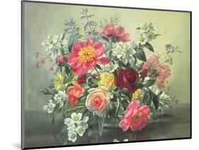 Flowers of Romantic June-Albert Williams-Mounted Giclee Print