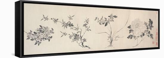 Flowers of the Four Seasons, Ming Dynasty (1368-1644), 1625-Jiayan Chen-Framed Stretched Canvas