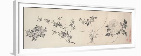 Flowers of the Four Seasons, Ming Dynasty (1368-1644), 1625-Jiayan Chen-Framed Premium Giclee Print