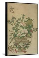 Flowers of the Four Seasons, Qing dynasty, 18th-19th century-Chinese School-Framed Stretched Canvas