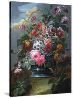 Flowers (Oil on Canvas)-Le Riche-Stretched Canvas