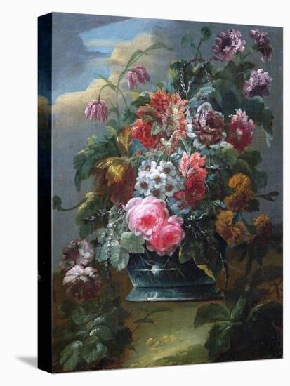 Flowers (Oil on Canvas)-Le Riche-Stretched Canvas