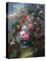 Flowers (Oil on Canvas)-Le Riche-Stretched Canvas