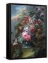 Flowers (Oil on Canvas)-Le Riche-Framed Stretched Canvas