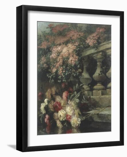 Flowers on a Balcony-Jean Capeinick-Framed Giclee Print