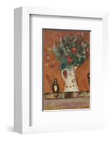 Flowers on a Mantlepiece-Pierre Bonnard-Framed Premium Giclee Print