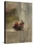 Flowers on a Window Ledge, c.1861-John La Farge or Lafarge-Stretched Canvas