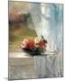 Flowers on a Window Ledge-John Lafarge-Mounted Art Print