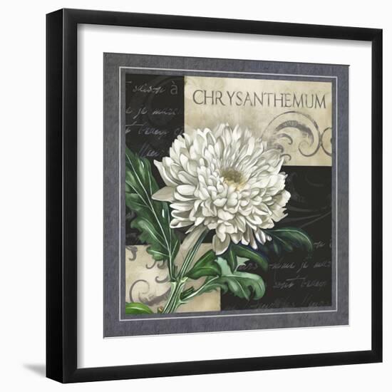 Flowers on B&W II-Abby White-Framed Art Print