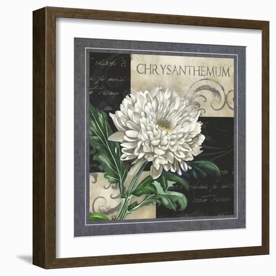 Flowers on B&W II-Abby White-Framed Art Print