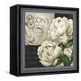 Flowers on B&W IV-Abby White-Framed Stretched Canvas