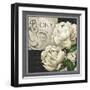 Flowers on B&W IV-Abby White-Framed Art Print