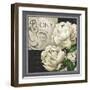 Flowers on B&W IV-Abby White-Framed Art Print