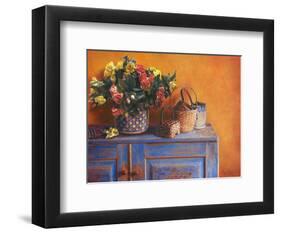 Flowers on Gramma's Sideboard I-M^ De Flaviis-Framed Art Print