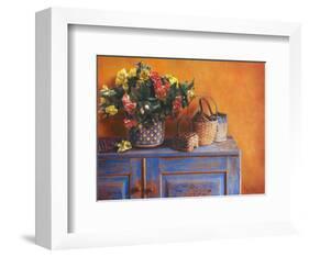 Flowers on Gramma's Sideboard I-M^ De Flaviis-Framed Art Print