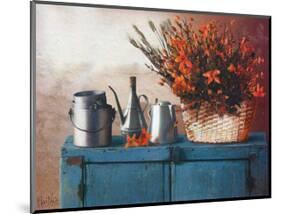 Flowers on Gramma's Sideboard II-M^ De Flaviis-Mounted Art Print