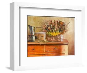 Flowers on Gramma's Sideboard III-M^ De Flaviis-Framed Art Print