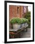 Flowers on Old Baggage Wagon, Vintage 1870 Shops, Napa Valley, California, USA-John Alves-Framed Photographic Print