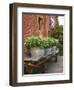 Flowers on Old Baggage Wagon, Vintage 1870 Shops, Napa Valley, California, USA-John Alves-Framed Photographic Print