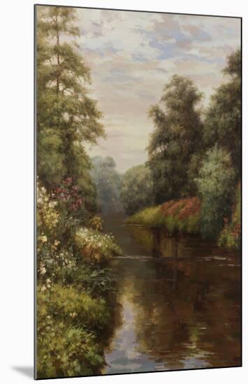 Flowers on the Bank-Willard-Mounted Art Print