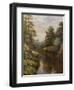 Flowers on the Bank-null-Framed Art Print