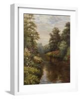 Flowers on the Bank-null-Framed Premium Giclee Print