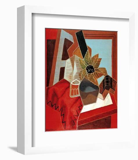 Flowers on the Table-Juan Gris-Framed Art Print