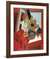 Flowers on the Table-Juan Gris-Framed Art Print