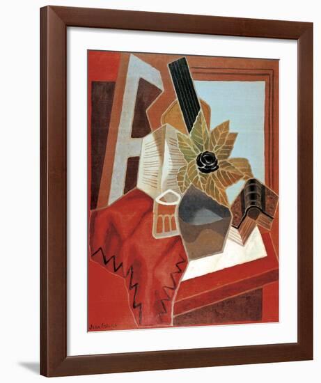 Flowers on the Table-Juan Gris-Framed Art Print