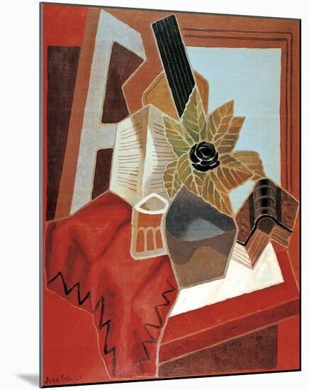 Flowers on the Table-Juan Gris-Mounted Art Print