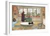 Flowers on the Windowsill, From 'A Home' series, c.1895-Carl Larsson-Framed Giclee Print