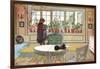 Flowers on the Windowsill, From 'A Home' series, c.1895-Carl Larsson-Framed Giclee Print