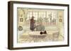 Flowers on the Windowsill, from 'A Home' Series, C.1895-Carl Larsson-Framed Premium Giclee Print