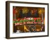 Flowers on Trolley, Arabba, Belluno Province, Trento, Italy, Europe-Frank Fell-Framed Photographic Print