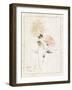 Flowers on White IV with Words-Wild Apple Portfolio-Framed Art Print