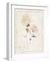 Flowers on White IV with Words-Wild Apple Portfolio-Framed Art Print