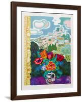 Flowers On Window Sill-Guy Charon-Framed Collectable Print