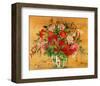 Flowers on Wood II-Margaret Murton-Framed Art Print