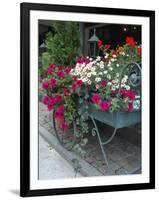 Flowers Outside Cafe, Zermatt, Switzerland-Lisa S. Engelbrecht-Framed Photographic Print